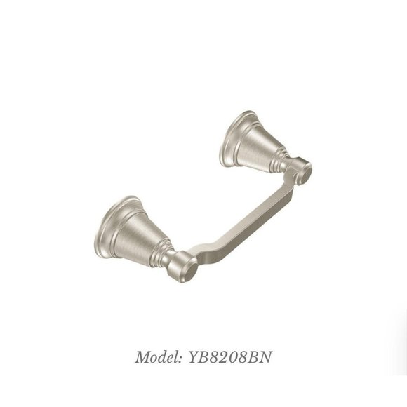 Moen Model: YB8208BN Rothbury Brushed Nickel Pivoting Toilet Paper Holder - Picture 3 of 8